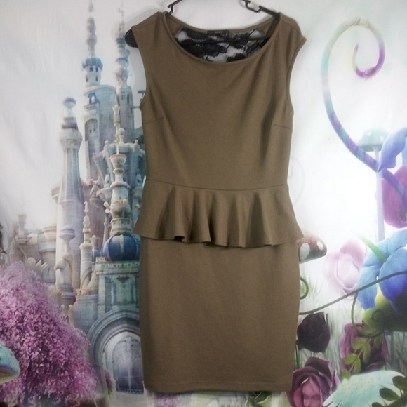 🌺 Soprano brown and black lace back dre - Picture 1 of 8